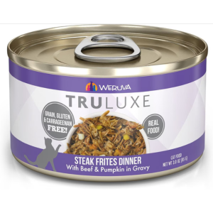 Weruva Truluxe Steak Frites with Beef and Pumpkin in Gravy Canned Cat Food - Mutts & Co.