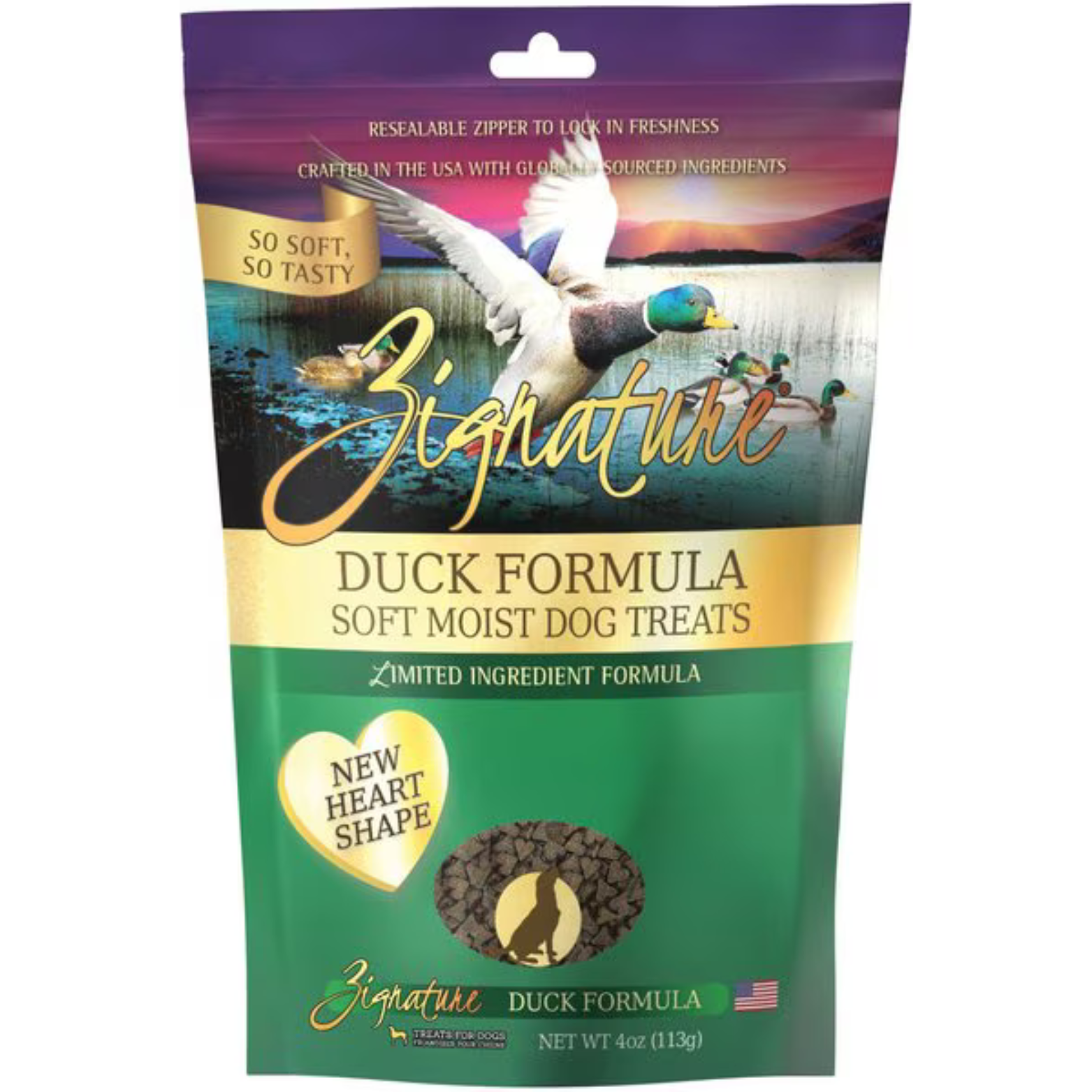 Zignature Duck Formula Soft & Chewy Dog Treats 4 oz