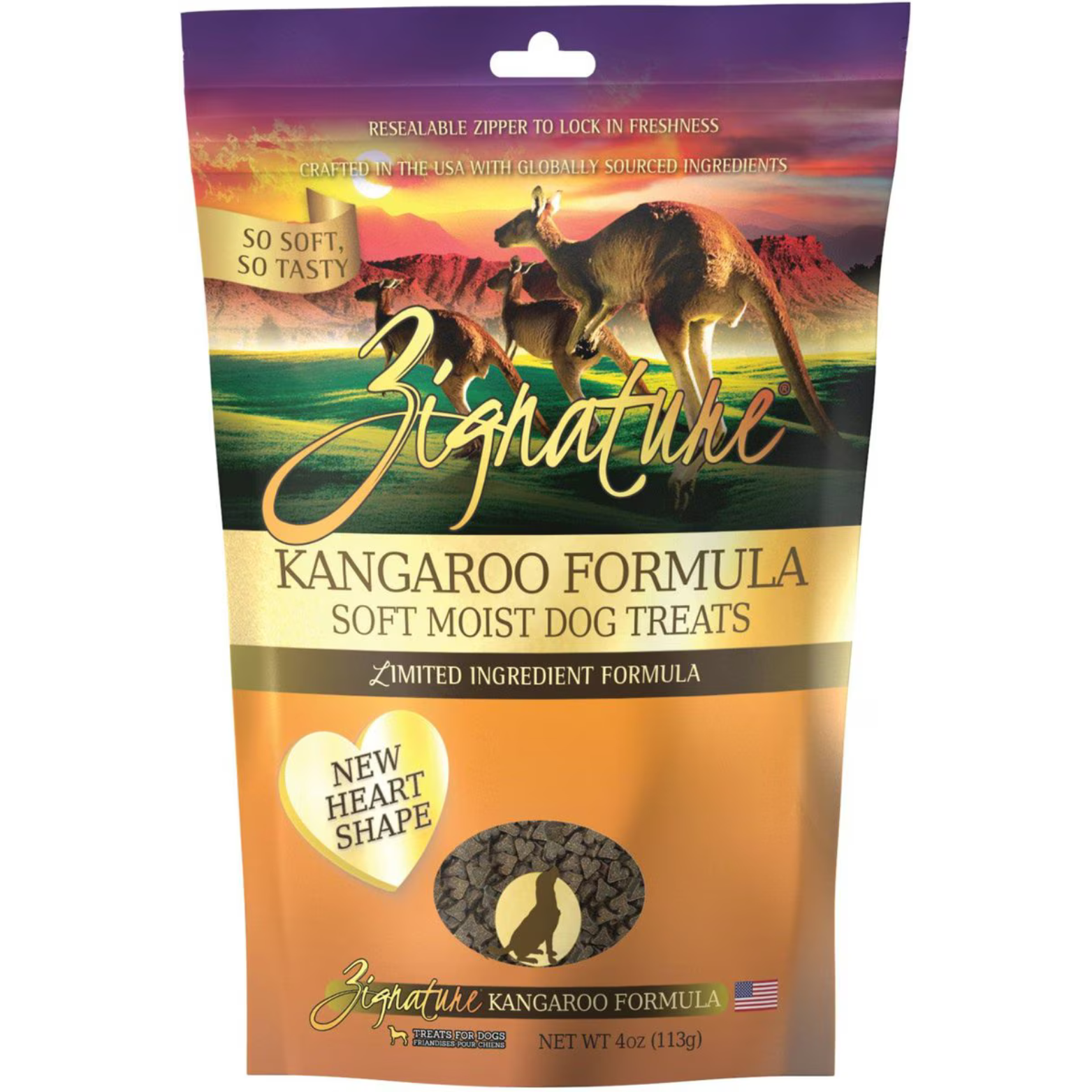 Zignature Kangaroo Formula Soft & Chewy Dog Treats 4 oz