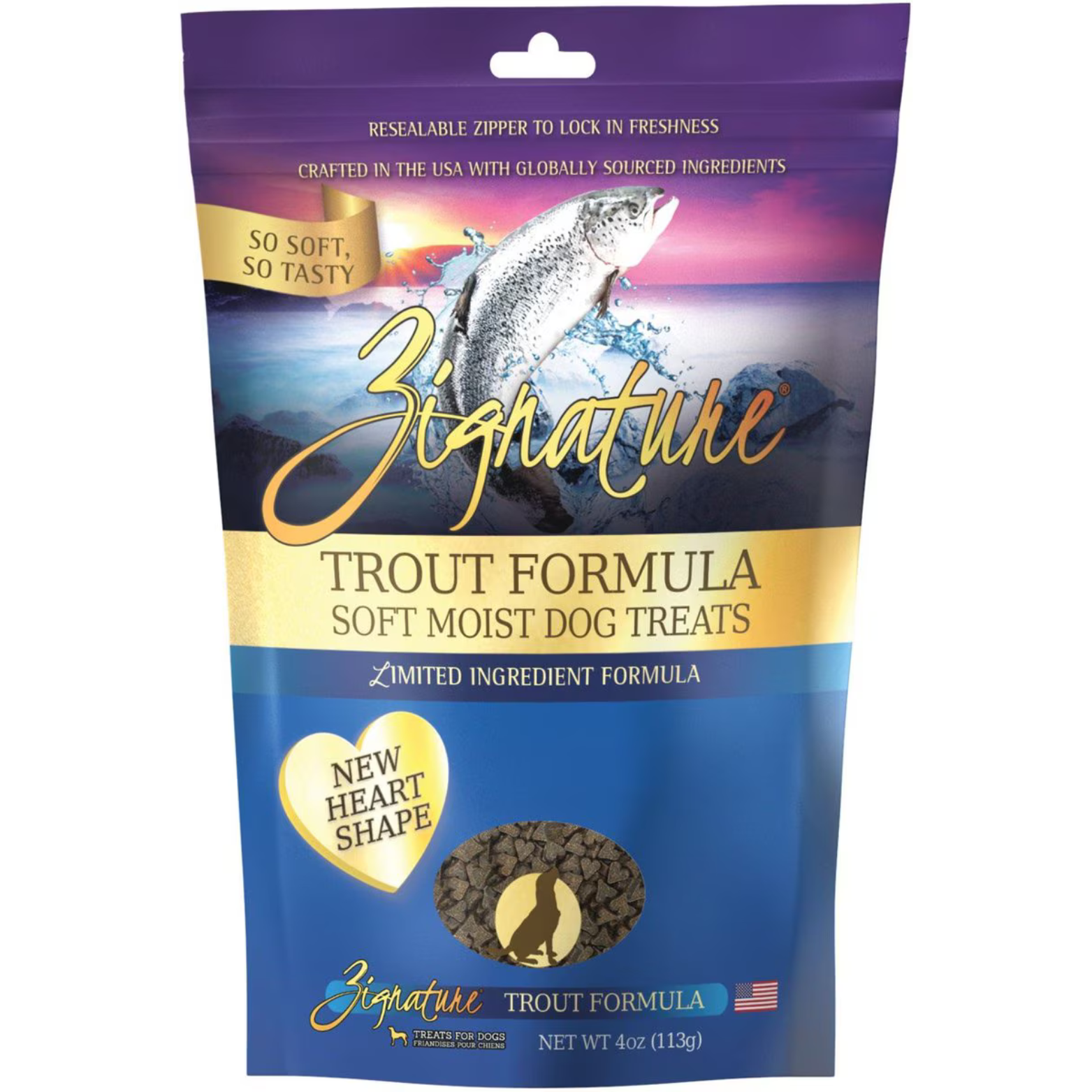 Zignature Trout Formula Soft & Chewy Dog Treats 4 oz