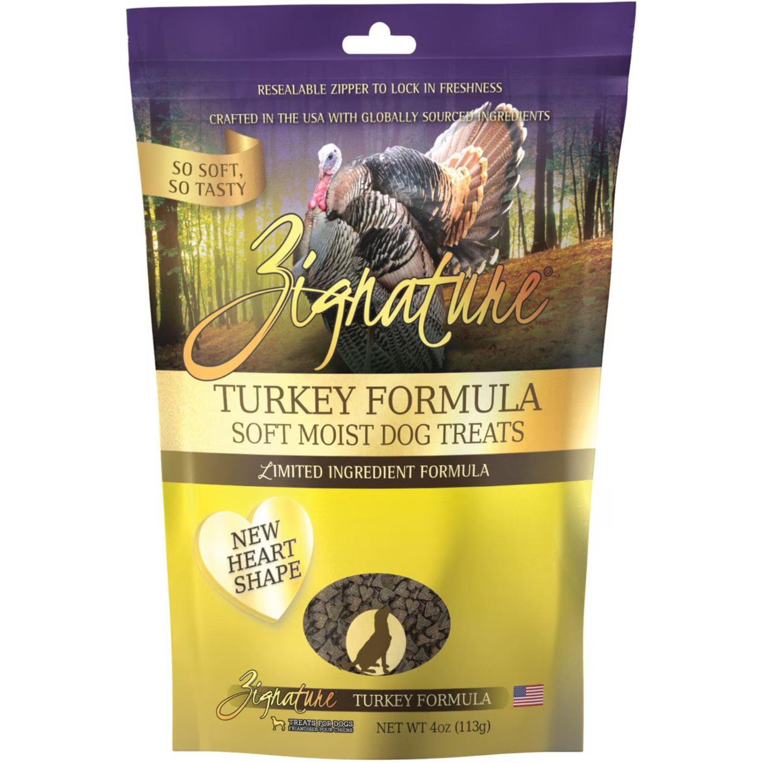 Zignature Turkey Formula Soft & Chewy Dog Treats 4 oz