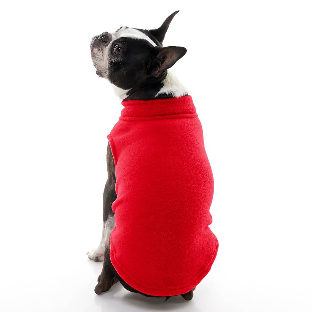 Gooby Stretch Fleece Vest Red - Mutts & Co.