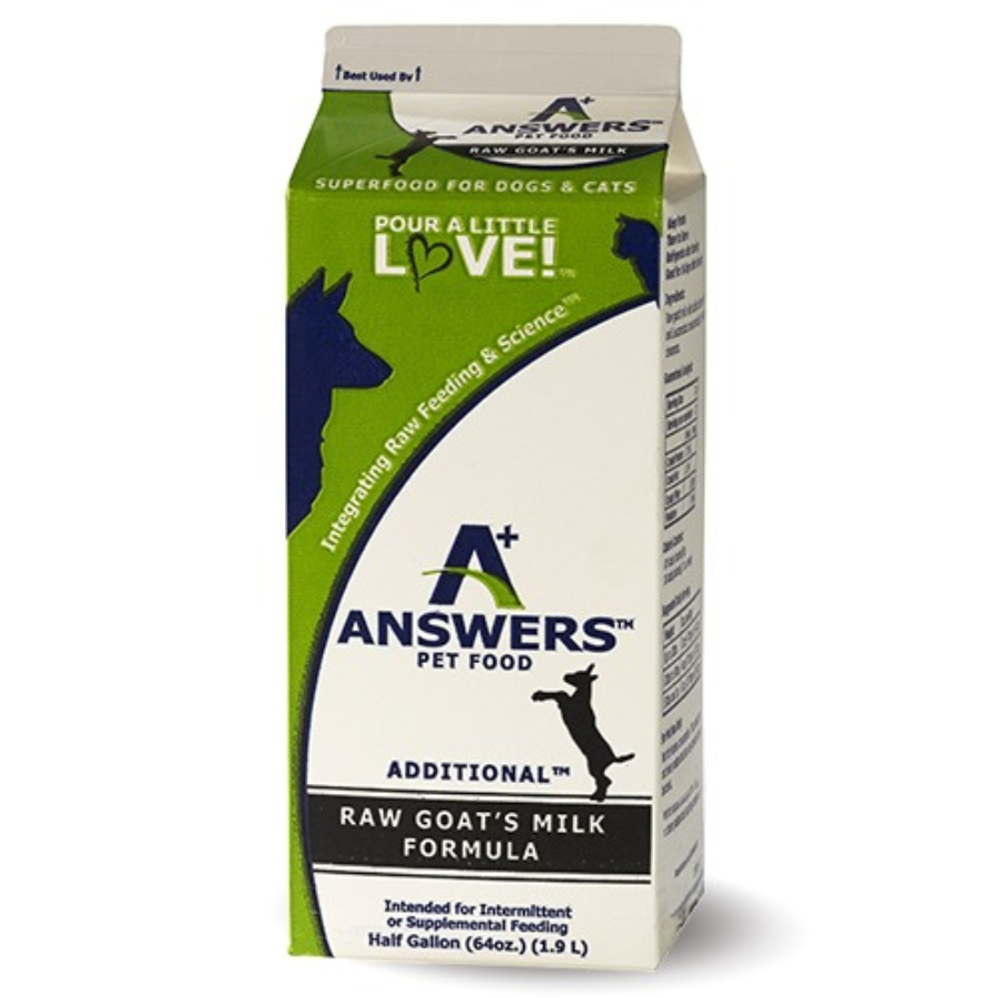 Answers Pet Food Raw Goats Milk For Dogs & Cats - Mutts & Co.