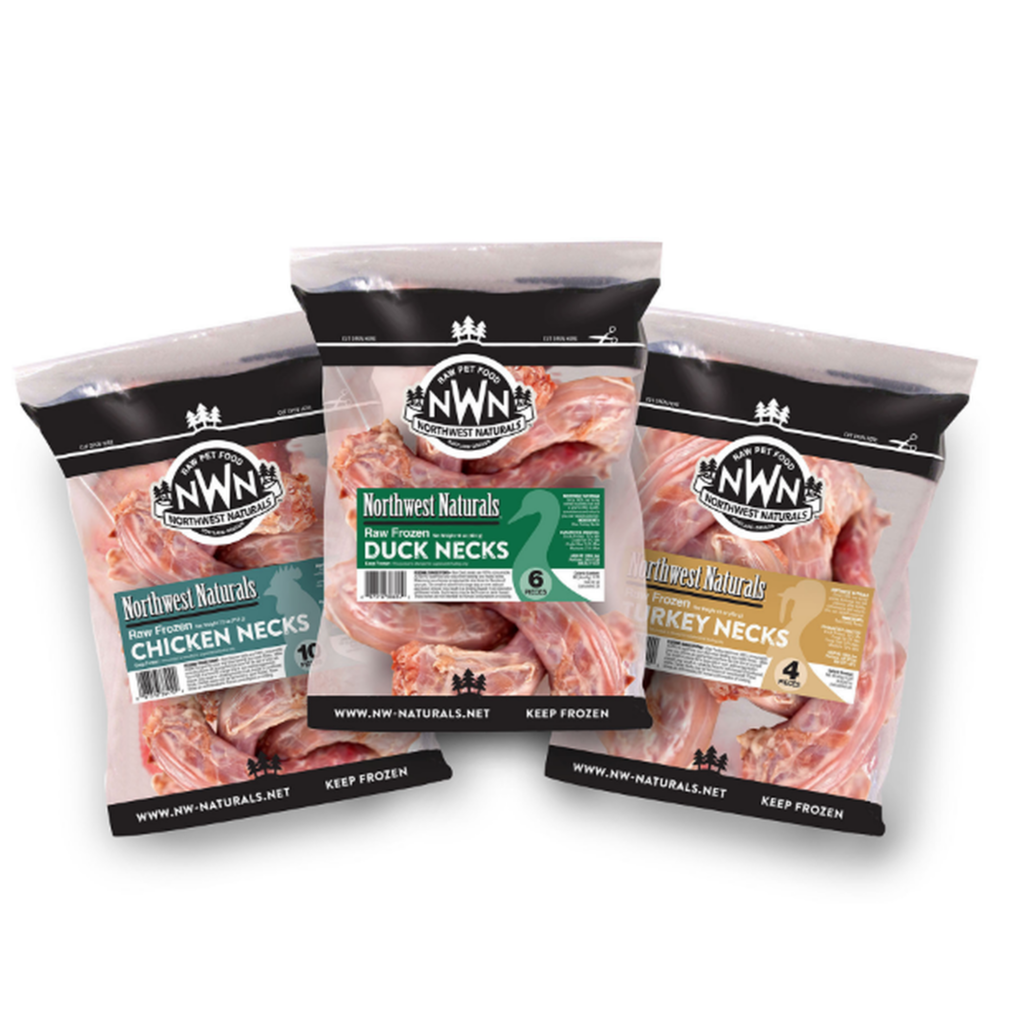 Northwest Naturals Raw Frozen Chicken Necks, 10 pk - Mutts & Co.