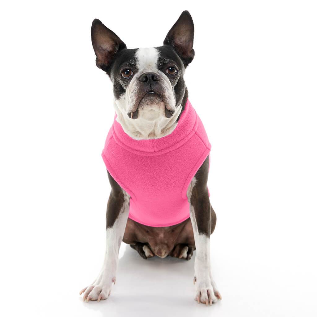 Gooby Stretch Fleece Vest Pink - Mutts & Co.