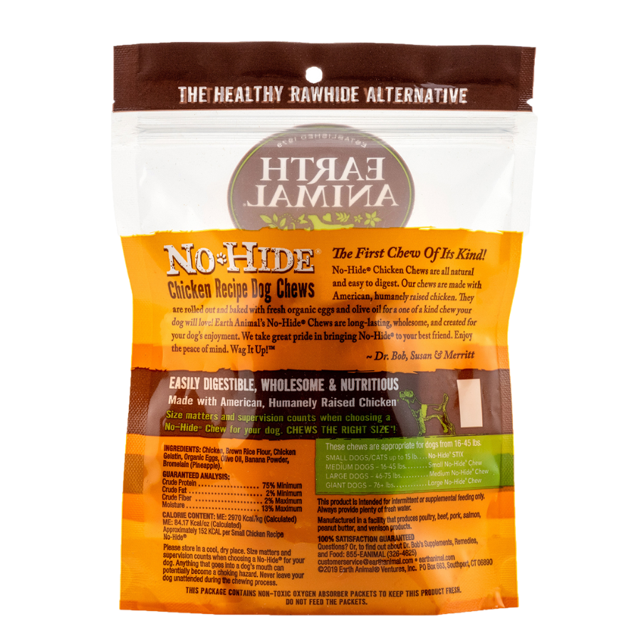 Earth Animal No-Hide Chicken Chew 2PK - Mutts & Co.