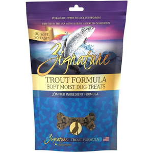 Zignature Trout Formula Soft & Chewy Dog Treats 4 oz - Mutts & Co.