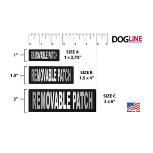 Dogline Removeable Reflective Patches - Set of 2 "Do Not Pet" - Mutts & Co.