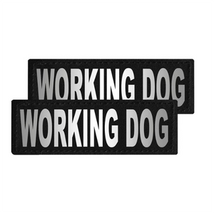 Dogline Removeable Reflective Patches - Set of 2 Working Dog - Mutts & Co.