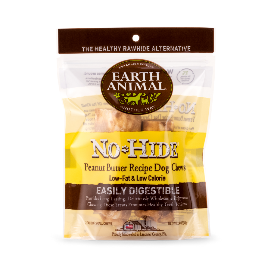 Earth Animal No-Hide Peanut Butter Chew 2PK - Mutts & Co.