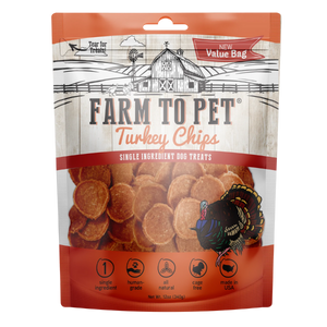 Farm To Pet Turkey Chips Dog Treats - Mutts & Co.