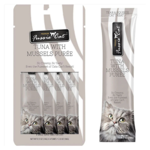 Fussie Cat Tuna with Mussels Puree Cat Treats, 2 oz - Mutts & Co.