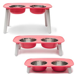 Messy Mutts Elevated Double Feeder Dog Bowls - Mutts & Co.