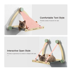 MewooFun Wall Mounted Cat Window Perch Hammock Pink - Mutts & Co.