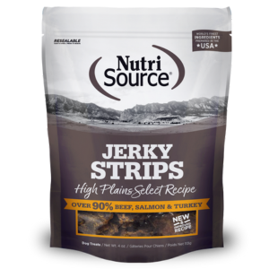 Nutrisource High Plains Select Healthy Jerky Dog Treats 4 oz - Mutts & Co.