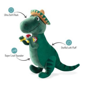 Pet Shop by Fringe Studio T-Mex Rex Plush Dog Toy - Mutts & Co.