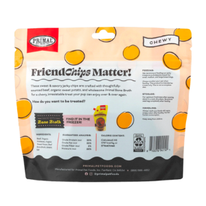 Primal Friendchips Matter Jerky Beef Chips Dog Treats 4 oz - Mutts & Co.