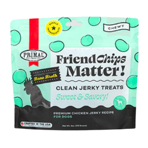 Primal Friendchips Matter Jerky Chicken Chips Dog Treats 4 oz - Mutts & Co.