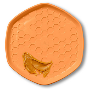 Project Hive Pet Company Disc & Lick Mat Dog Toy Sweet Mango Scent - Mutts & Co.