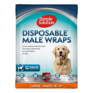 Simple Solution Disposable Male Wrap 12 ct - Mutts & Co.