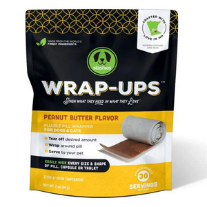 Stashios Wrap-Ups Peanut Butter Flavor Grain-Free Dog & Cat Treats - Mutts & Co.