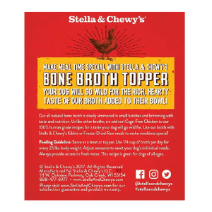 Stella & Chewy's Broth Topper Cage Free Chicken Dog Food Topper 11 oz. - Mutts & Co.