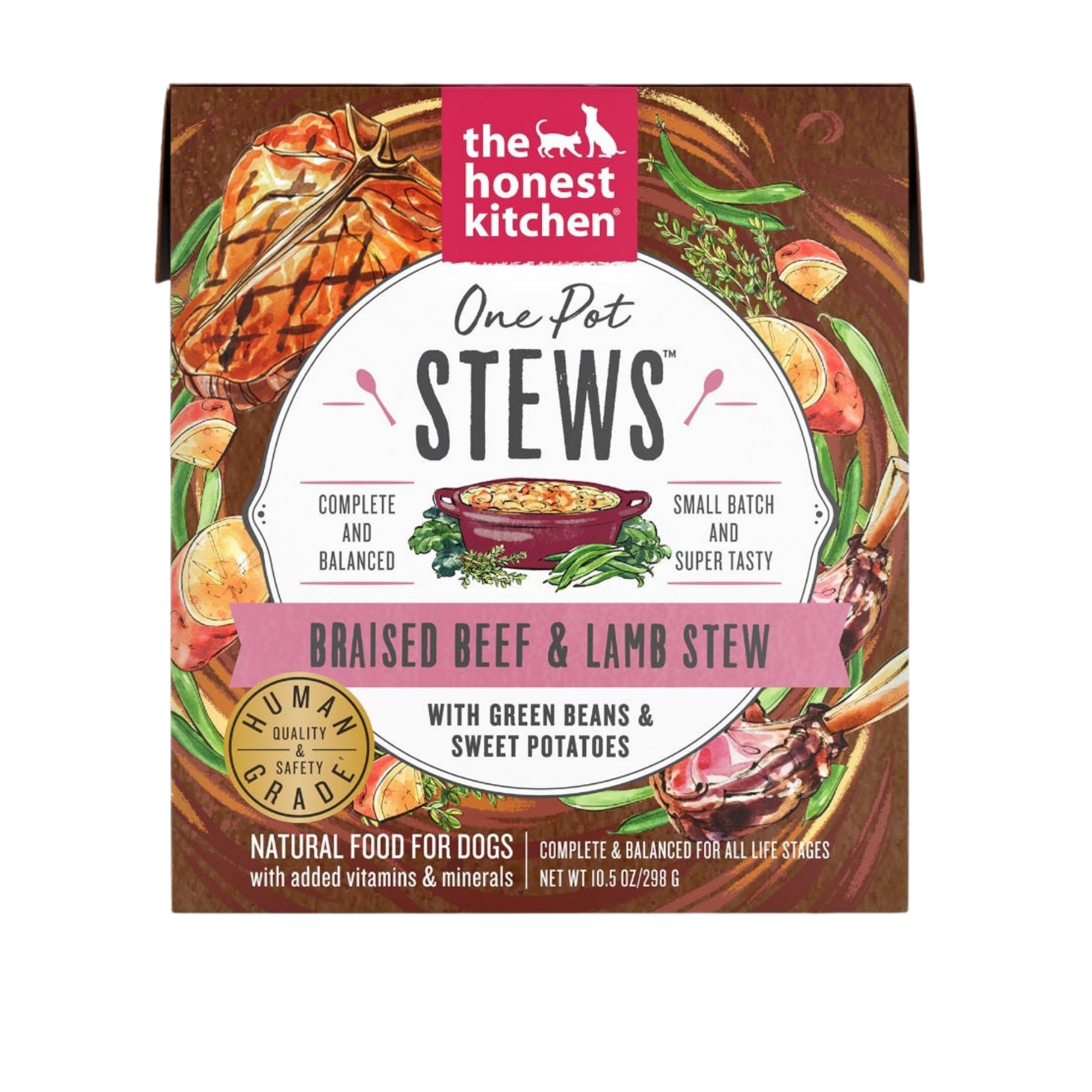 The Honest Kitchen One Pot Stews Braised Beef & Lamb Stew Wet Dog Food 10.5-oz - Mutts & Co.