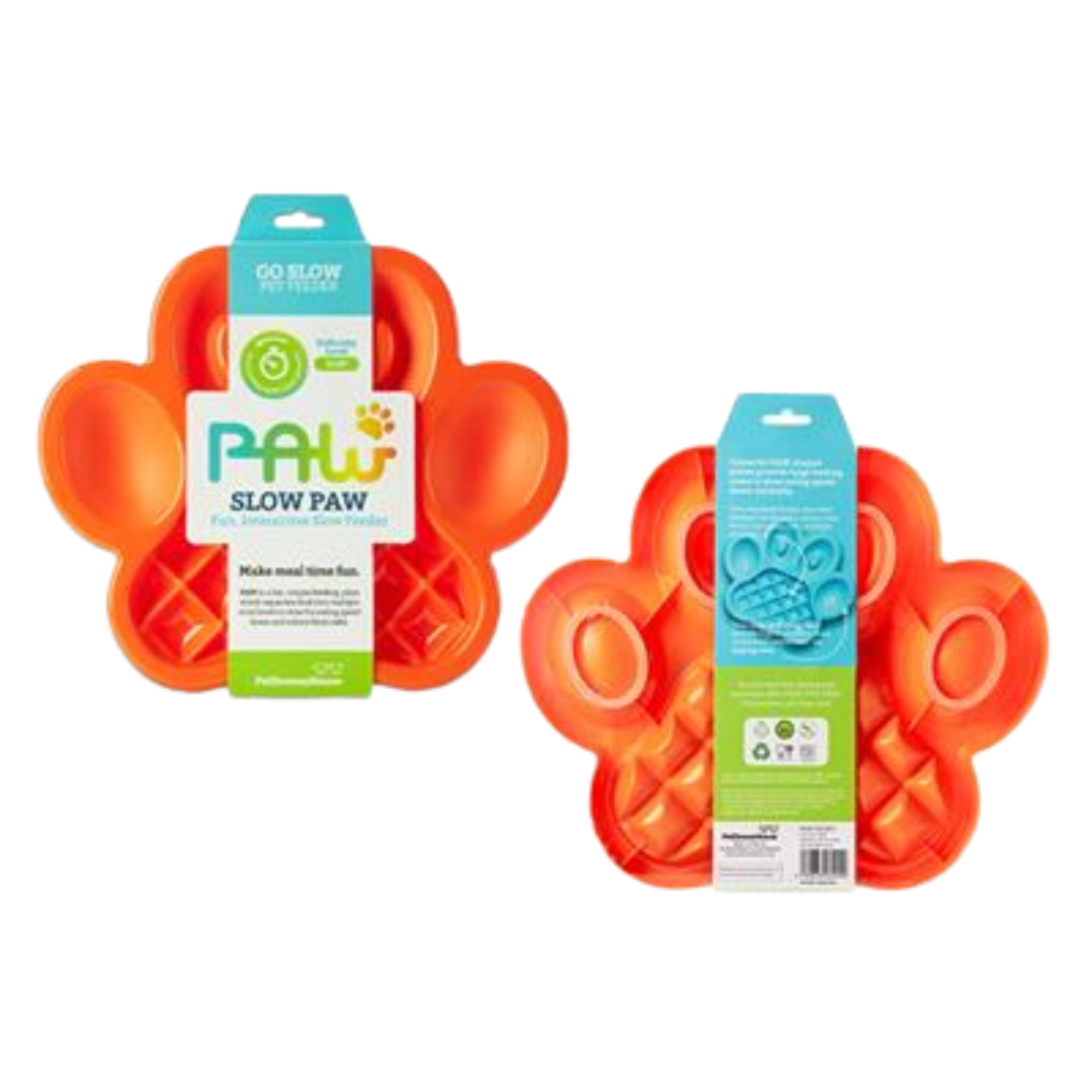 Poochie Pets PAW Slow Feeder Orange - Mutts & Co.