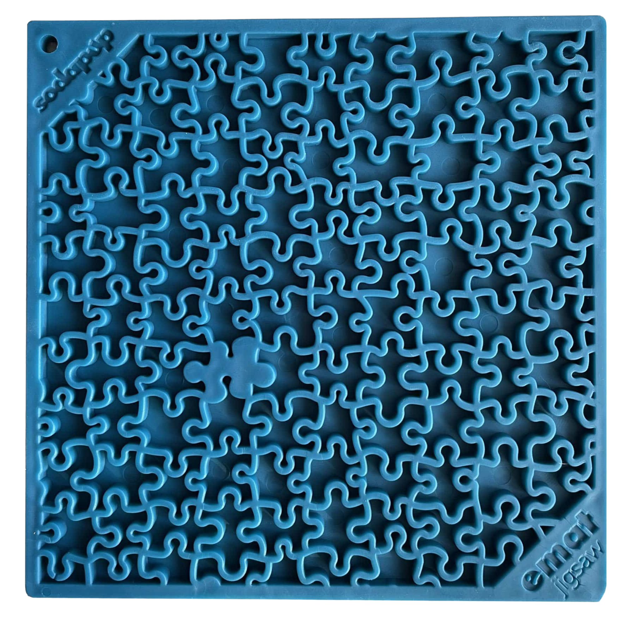 SodaPup Enriching Lick Mat Jigsaw Large Blue - Mutts & Co.