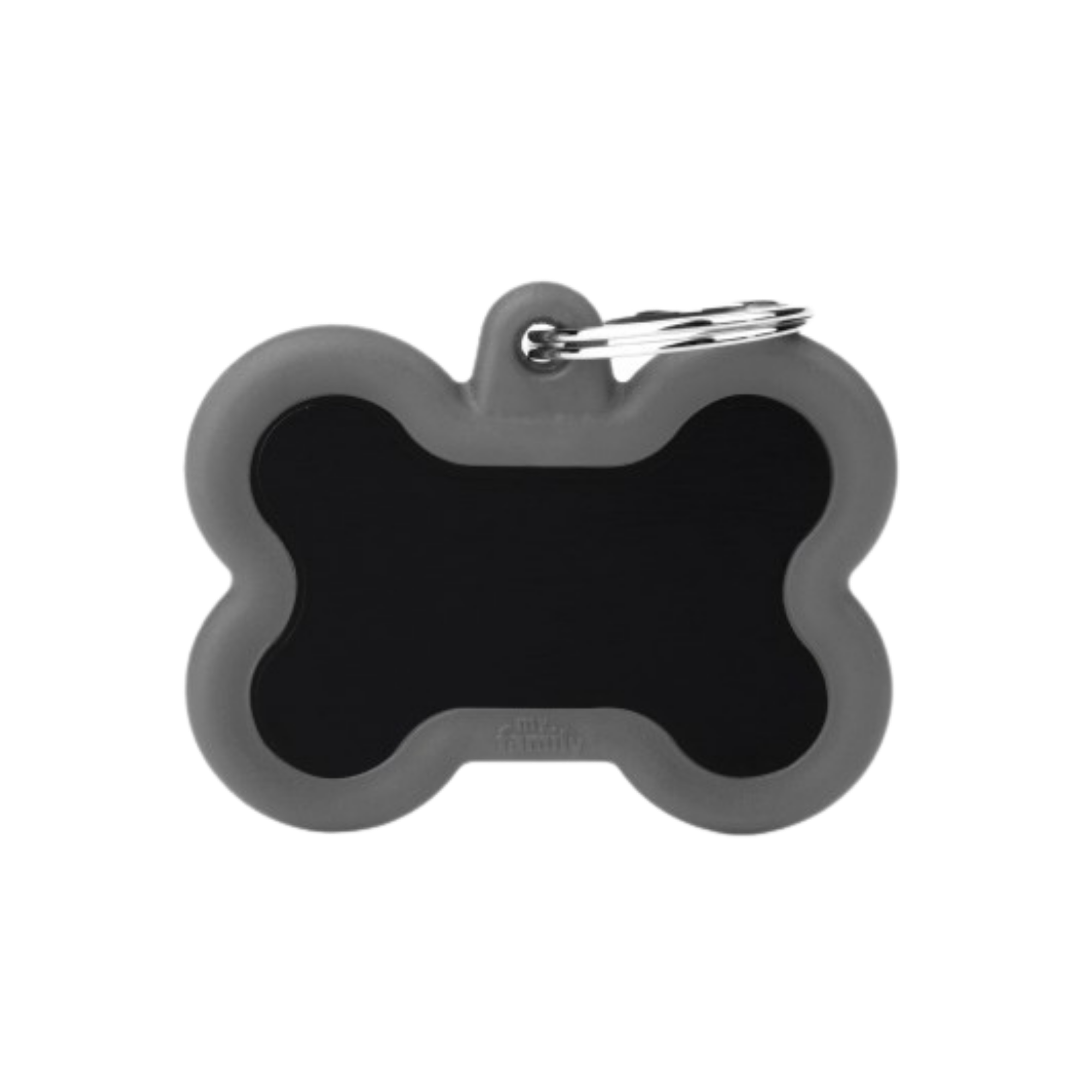 MyFamily Bone Hushtag Aluminum Black Bone & Rubber Grey - Mutts & Co.