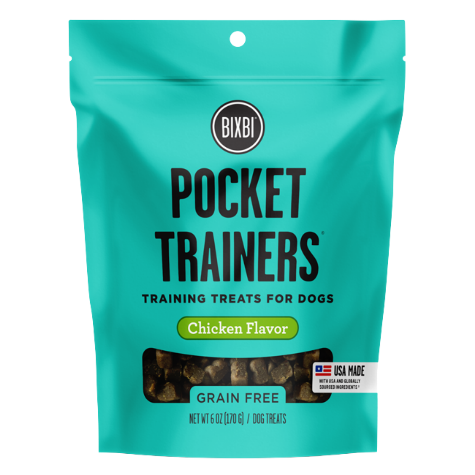 Bixbi Pocket Trainers Chicken Dog Treats 6oz - Mutts & Co.