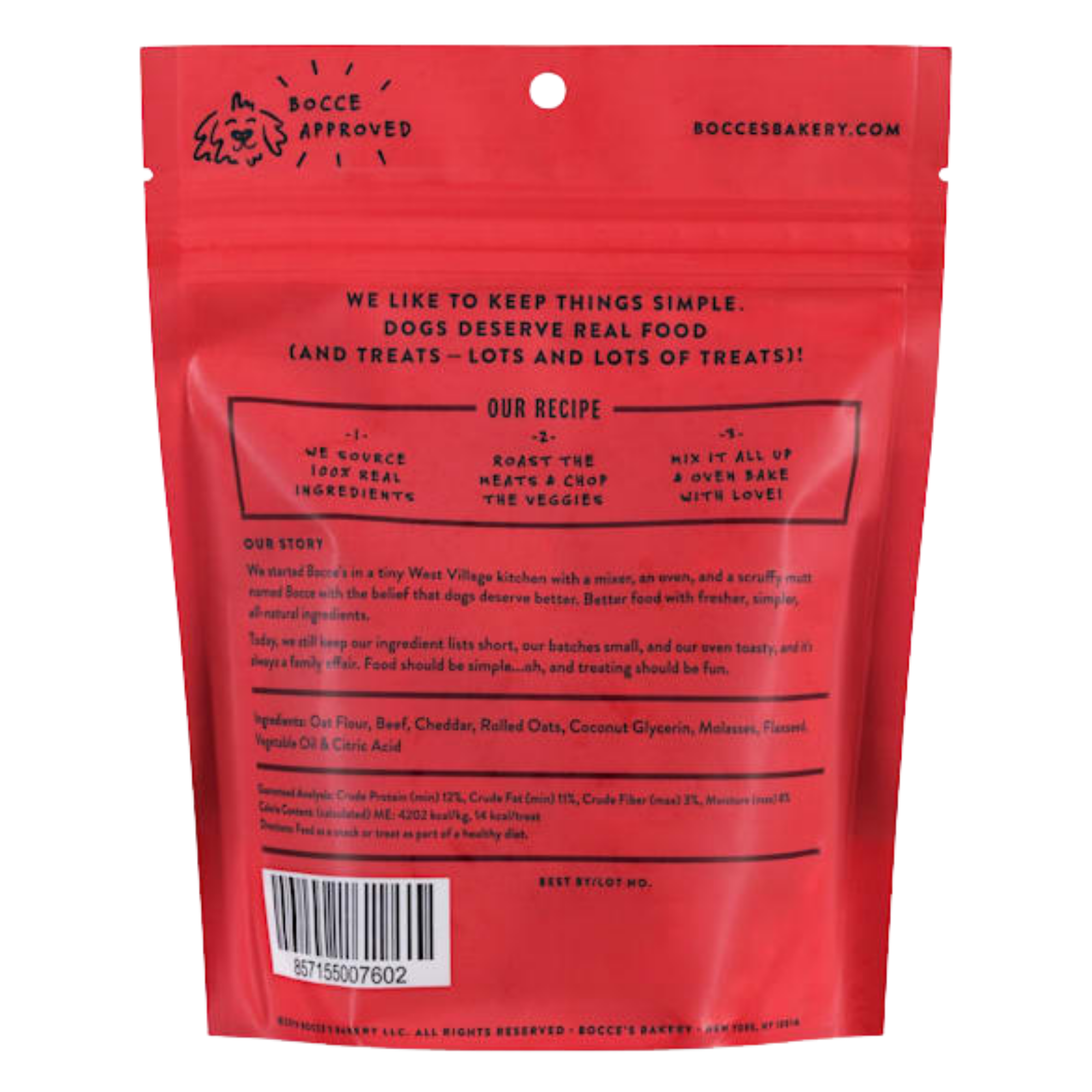 Bocce's Bakery Say Moo Soft & Chewy Dog Treats, 6 oz - Mutts & Co.