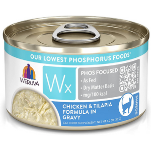 Weruva Cat WX Phos Focused Chicken & Tilapia in Gravy Canned Cat Food - Mutts & Co.