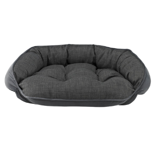 Bowsers Crescent Dog Bed Microvelvet Storm - Mutts & Co.