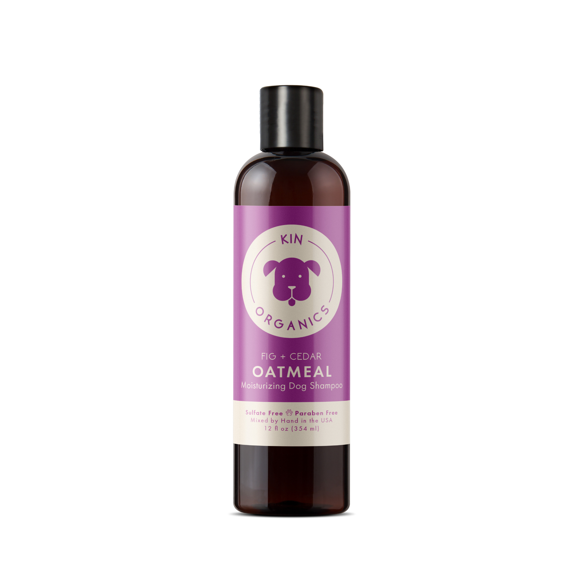 Kin+Kind Itchy Dog Organics Fig & Cedar Natural Shampoo, 12 oz - Mutts & Co.