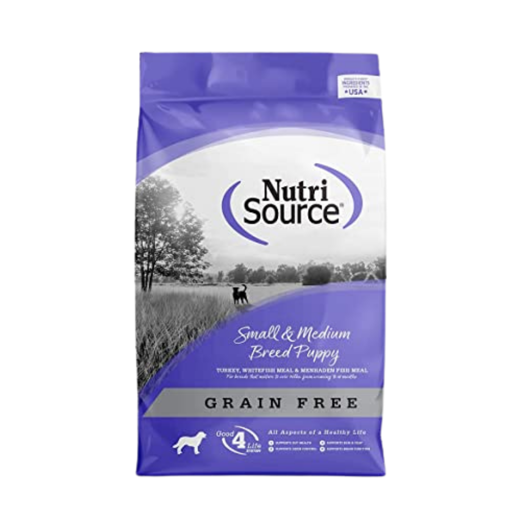 NutriSource Small & Medium Breed Puppy Grain-Free Turkey Formula Dry Dog Food - Mutts & Co.