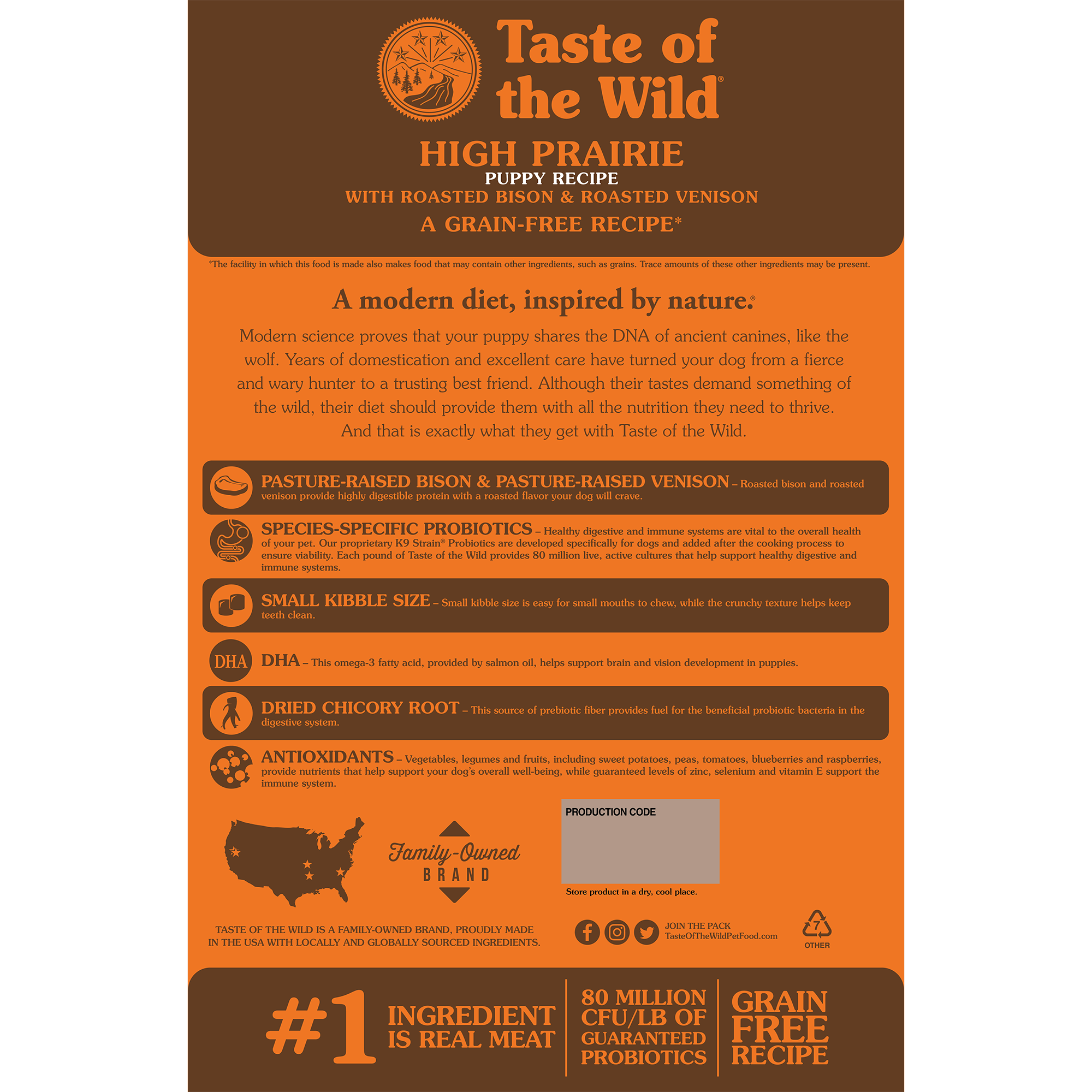 Taste Of The Wild High Prairie Puppy Formula Grain-Free Dog Food - Mutts & Co.