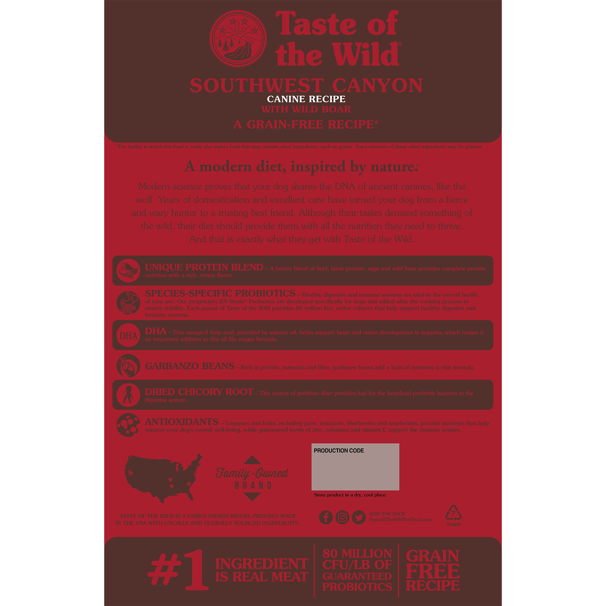 Taste Of The Wild Southwestern Canyon Grain-Free Dog Food - Mutts & Co.