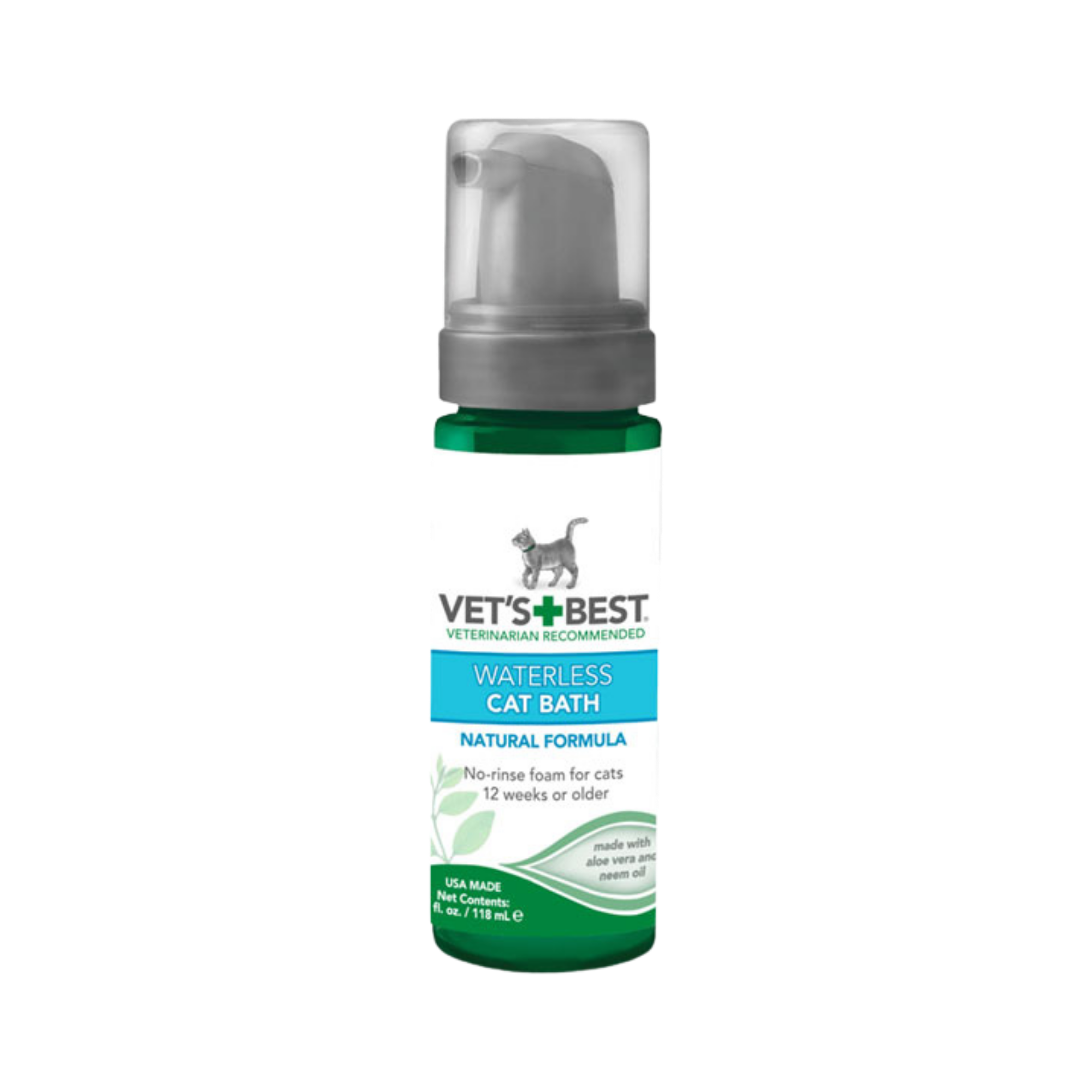 Vet's Best Waterless Cat Bath 4oz - Mutts & Co.