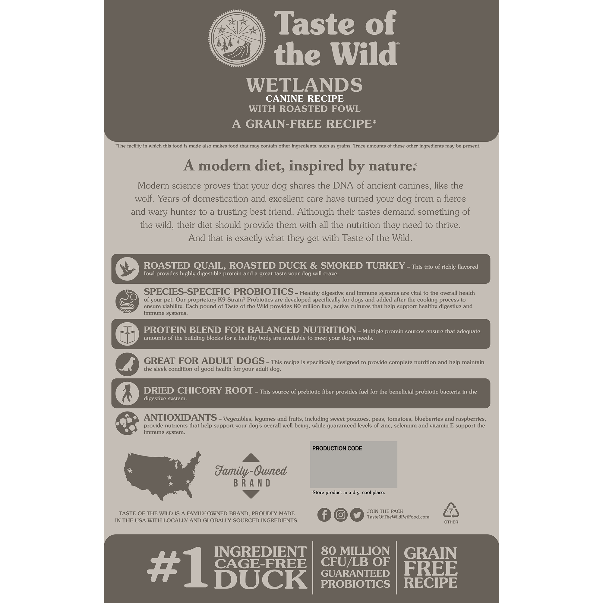 Taste Of The Wild Wetlands Grain-Free Dog Food - Mutts & Co.